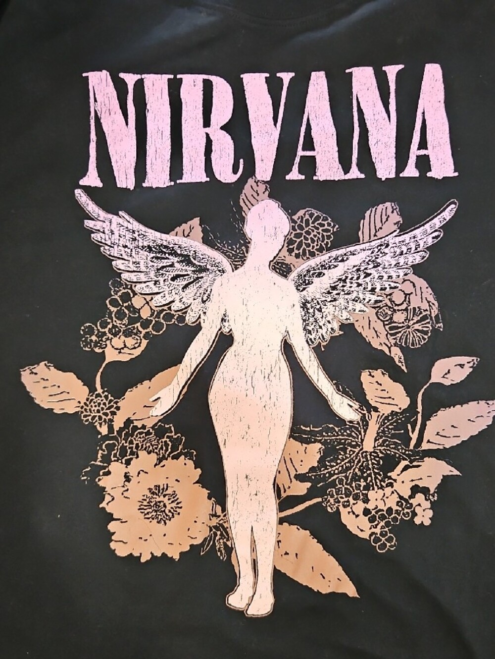 NIRVANA Black Tee Logo Print - Picture 5 of 5